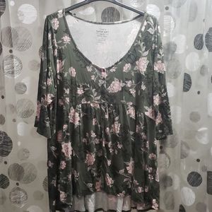 Torrid knit babydoll top